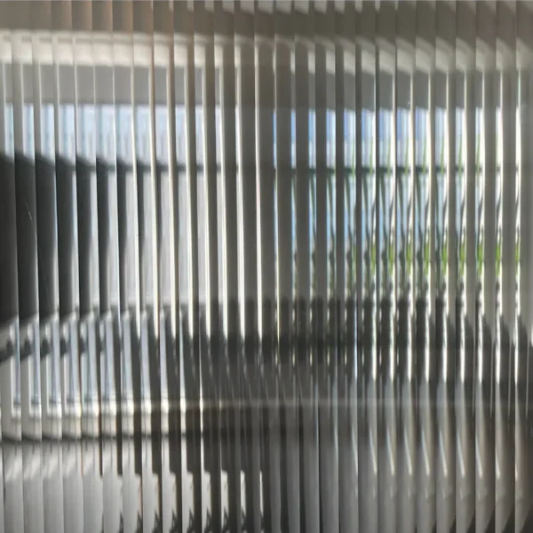 Clear Reeded Glass Film - 6mm - Footprint Creative