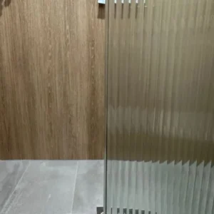 Reeded Glass films on shower screen