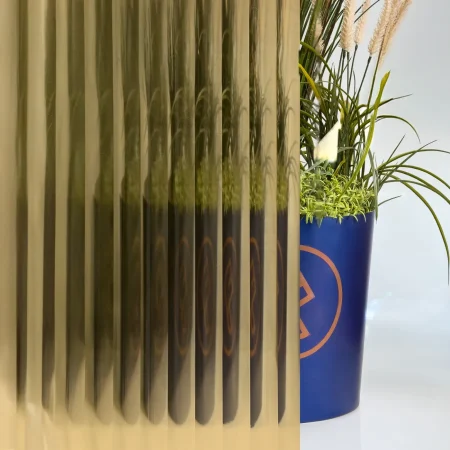 Reeded Glass 13mm Bronze